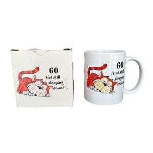 RUSS Berrie Vintage Mug Cat Humour with Original Box